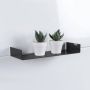 Looox Planchet Inbouw CShelf 30x10 cm Gecoat Staal Mat Zwart - Thumbnail 2