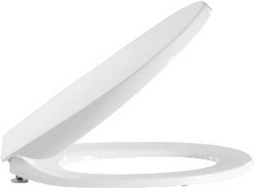 Pressalit Calmo closetzitting softclose inclusief uni scharnier inclusief kantelbevestiging wit 556000-d02999 - Foto 3