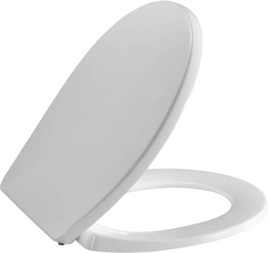 Pressalit Tivoli softclosetzitting met softclose met uni flex scharnier met kantelbevestiging wit 742000-d02999