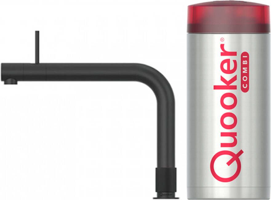 Quooker Front met COMBI boiler 3-in-1 kokend water kraan Zwart