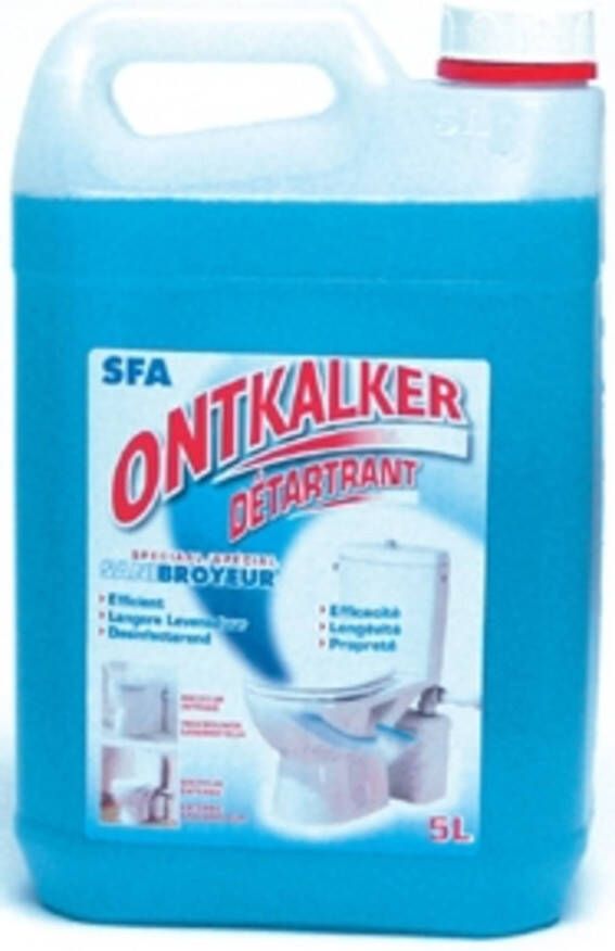 SANIBROYEUR Ontkalker biologisch afbreekbaar naspoelen met water wateroplosbaar 5 liter DET