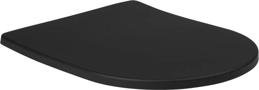 Saqu Tweedekans Easy seat toiletbril met softclose en quickrelease mat zwart 04552