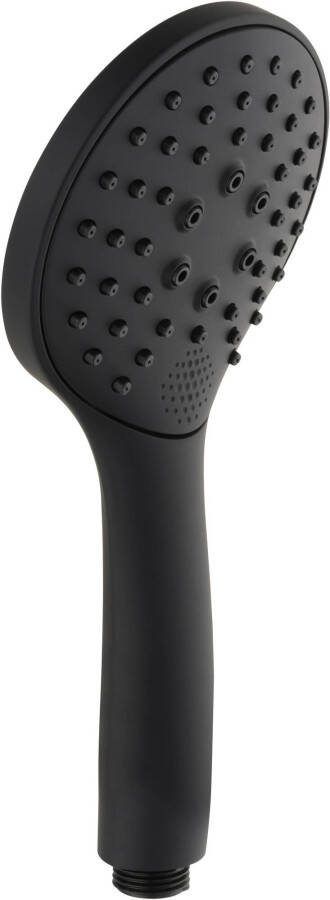 Saqu Classic Smart Light handdouche rond 3 stralen mat zwart