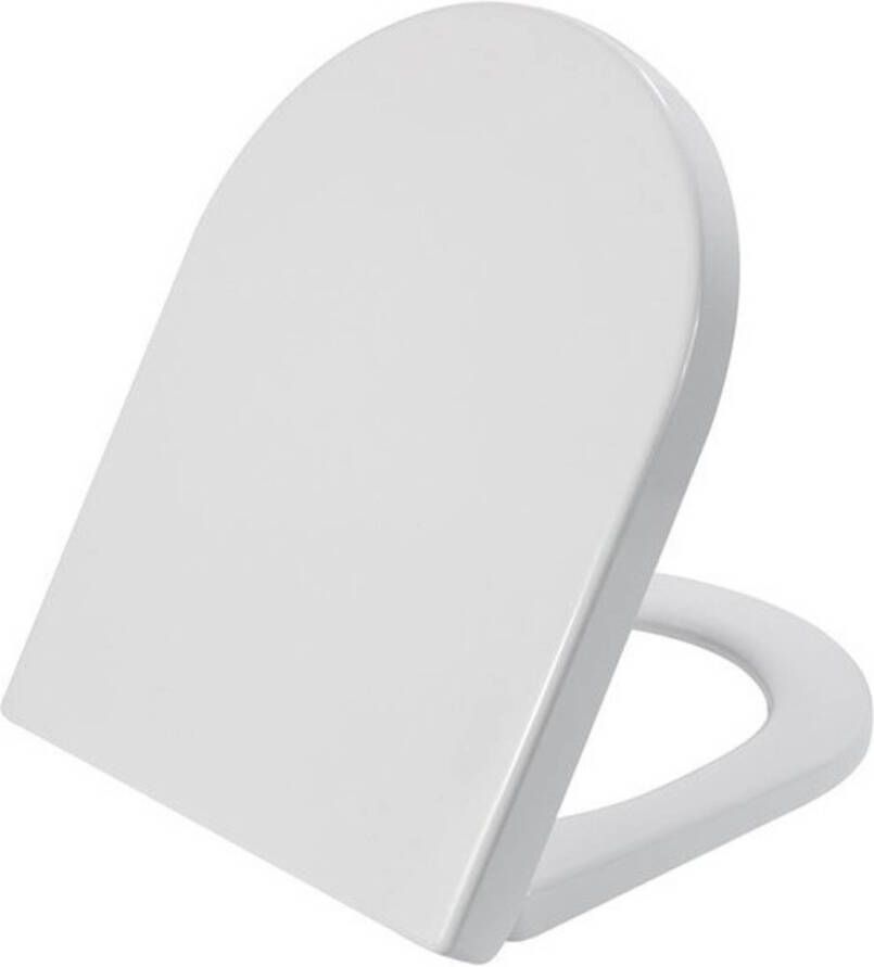 Saqu Tweedekans toiletbril met softclose & quick release 35 9x46 4x5cm Mat wit