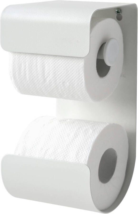 Sealskin Brix metalen toiletrolhouder 12.5x11.6x25.5 cm wit - Foto 2