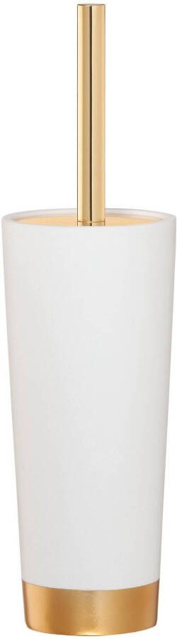Sealskin Glossy Toiletborstel met houder Polyresin Goud Wit 362320549