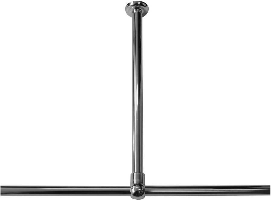 Sealskin Seallux Plafondsteun voor douchegordijnstang 60cm Aluminium Chroom 276668618