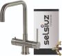Selsiuz Inox kokend water kraan met titanium combi extra boiler en U-uitloopkraan inox - Thumbnail 2