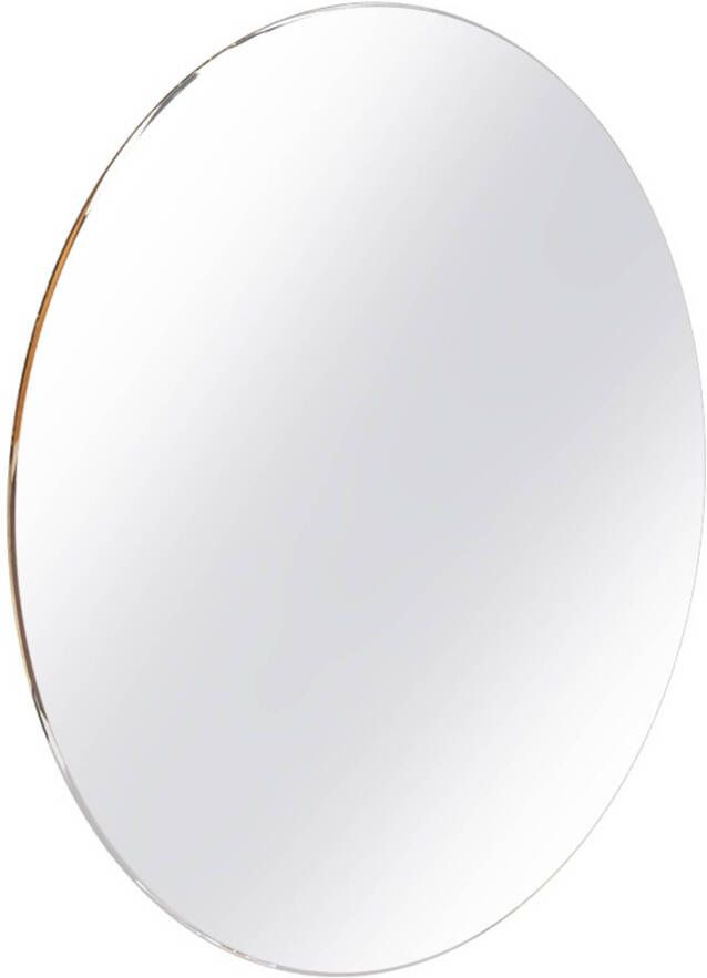 Sjithouse Furniture Spiegel Rond 40cm vlak op aluminium frame 4TS40046