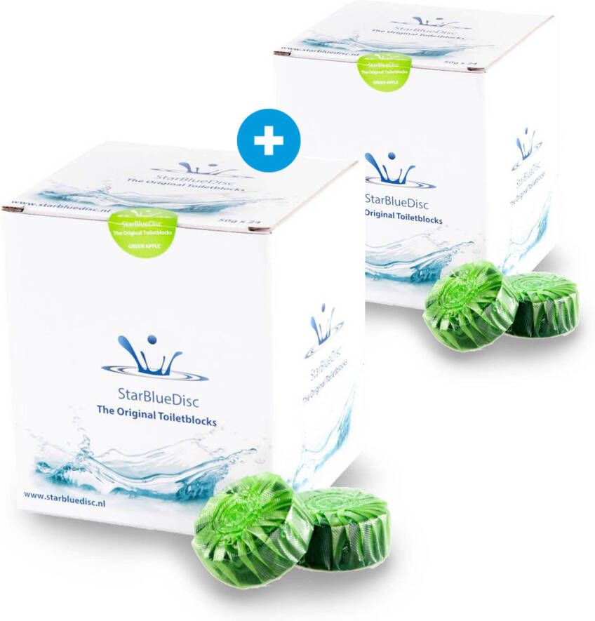 Starbluedisc Toiletblokjes Voordeelverpakking 48 stuks Groen