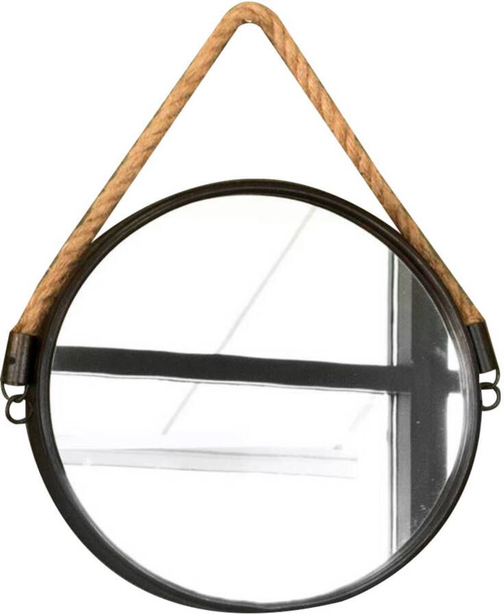 Teak & Living ronde fonteinspiegel met touw Ø38cm Brons - Foto 1