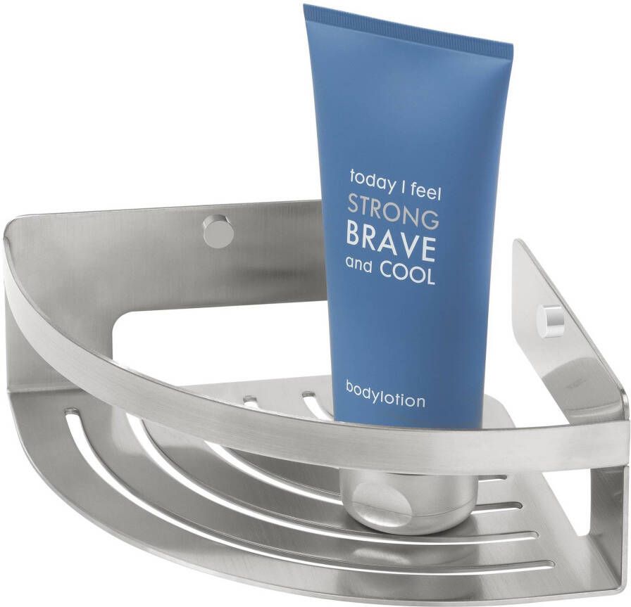 Tiger Caddy Douchemand Hoek 18.4x18.4x7cm geborsteld RVS 1400430946 - Foto 2