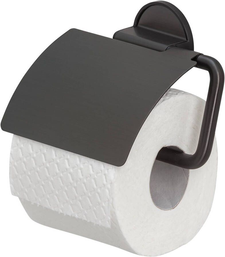 Tiger Tune toiletrolhouder zwart metaal geborsteld
