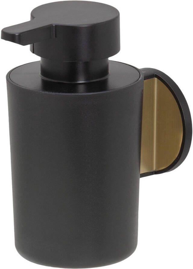 Tiger Tune Zeepdispenser 180ml wandmodel zelfklevend geborsteld messing zwart 1326035646