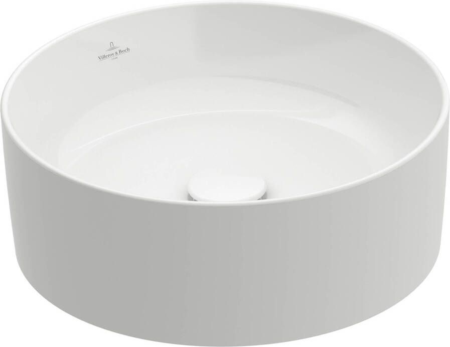 Villeroy & Boch Collaro Opzetwastafel Ø 40x14 5cm wit alpin CeramicPlus