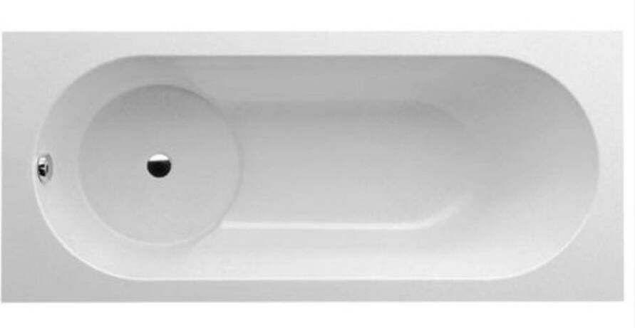 Villeroy & Boch Libra inbouw douchebad met hoek links rechts 75x170cm glans wit alpin quaryl