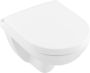 Villeroy & Boch O.novo CombiPack hangend toilet diepspoel CeramicPlus Directflush compact inclusief toiletzitting met softclose en quickrelease wit - Thumbnail 1