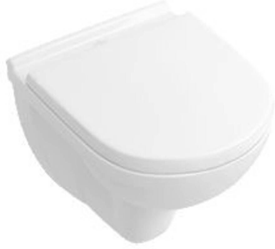 Villeroy & Boch O.novo CombiPack hangend toilet diepspoel CeramicPlus Directflush compact inclusief toiletzitting met softclose en quickrelease wit - Foto 2
