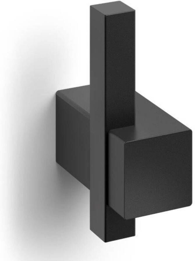Zack Carvo Handdoekhaak 7x5cm enkel zwart 40503