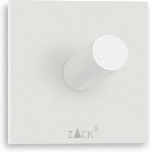 ZACK Duplo zelfklevende handdoekhaakje 5cm vierkant wit