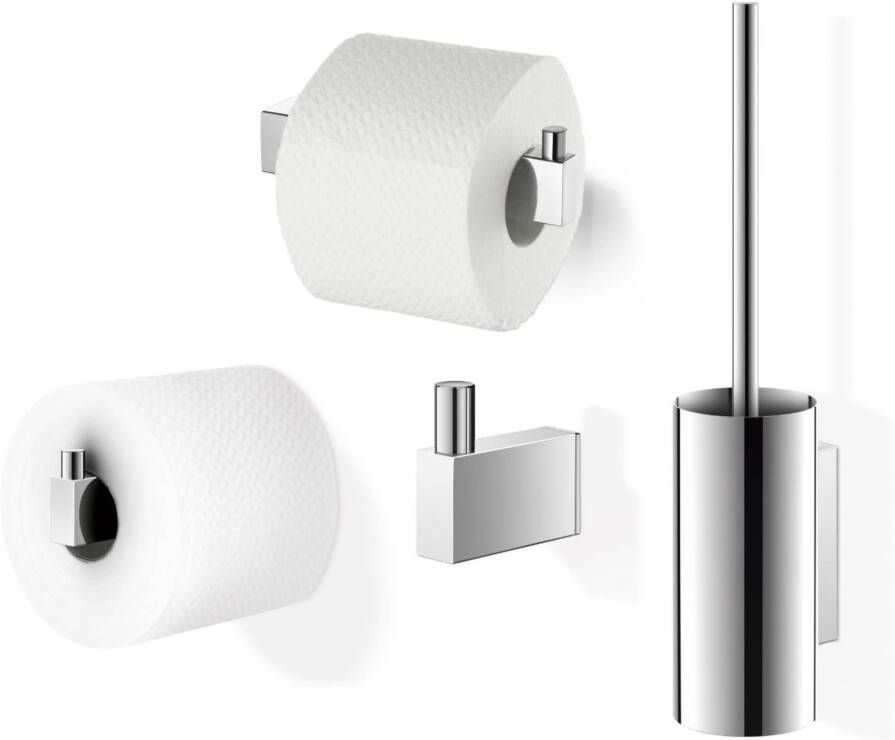 ZACK Linea Toilet accessoireset 4-in-1 glans RVS