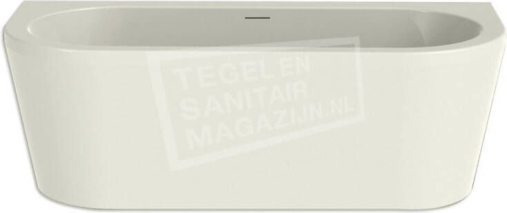 BeterBad-Xenz Charley 180x80x60 cm semi vrijstaand bad edelweiss mat