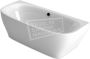 BeterBad-Xenz Dion 180x80x60 cm semi vrijstaand bad wit glans - Thumbnail 1