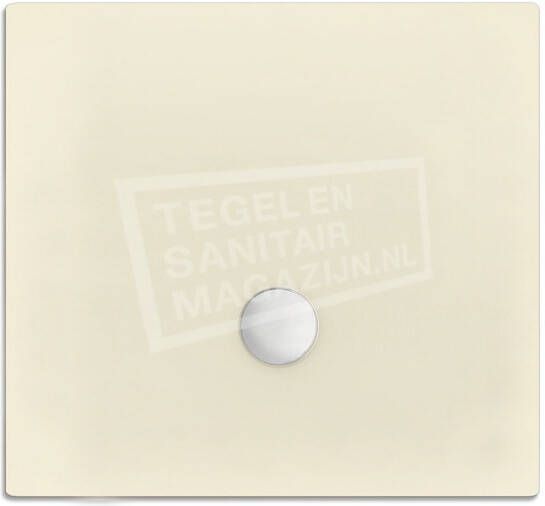 BeterBad-Xenz Flat zelfdragende douchebak 100x100x3.5 cm acryl pergamon glans