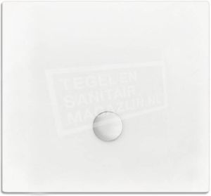 BeterBad-Xenz Flat zelfdragende douchebak 100x100x3.5 cm acryl wit glans