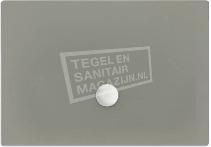 BeterBad-Xenz Flat zelfdragende douchebak 120x80x3.5 cm acryl cement mat