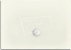 BeterBad-Xenz Flat zelfdragende douchebak 120x80x3.5 cm acryl edelweiss mat