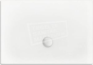 BeterBad-Xenz Flat zelfdragende douchebak 120x80x3.5 cm acryl wit glans