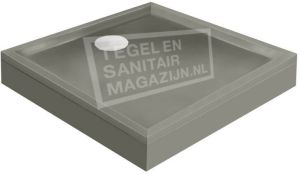 BeterBad-Xenz Mariana 100x100x14 cm douchebak met voorpaneel cement mat
