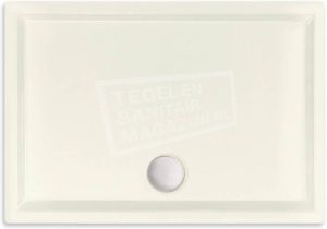 BeterBad-Xenz Mariana 120x80x4 cm douchebak acryl edelweiss mat