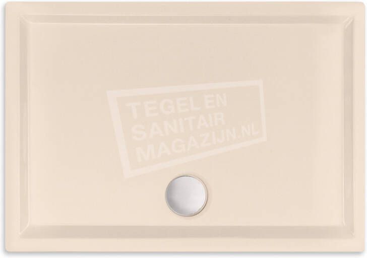 BeterBad-Xenz Mariana 120x90x4 cm douchebak acryl creme mat