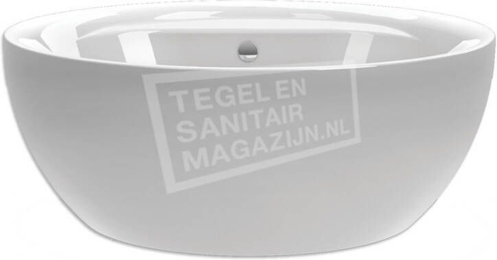 BeterBad-Xenz Max 160x62 cm vrijstaand bad rond wit glans