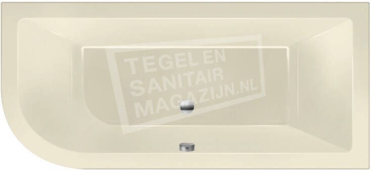 BeterBad-Xenz Principe 180x80 cm duobad 290L rechts Pergamon glans