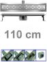 Bibury 3e Generatie 110 cm RVS met flens en rooster - Thumbnail 1