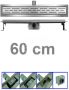 Bibury 3e Generatie 60 cm RVS met flens en rooster - Thumbnail 1