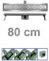 Bibury 3e Generatie 80 cm RVS met flens en rooster - Thumbnail 1