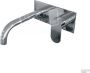 Brauer Chrome Edition Wastafelmengkraan inbouw gebogen uitloop links hendel breed plat afdekplaat model C 1 chroom 5-CE-004-B3 - Thumbnail 2