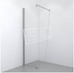Bathxe Inloopdouche 105 cm Glas met Muurprofiel 10mm NANO