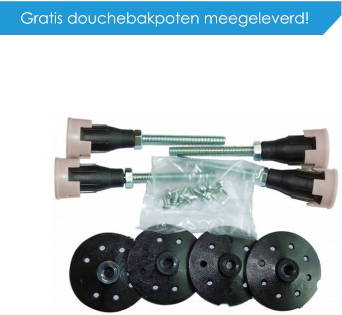 vitaliteit helpen Dwaal BeterBad-Xenz Flat zelfdragende douchebak 140x90x3.5 cm acryl creme mat -  Sanitair.nl