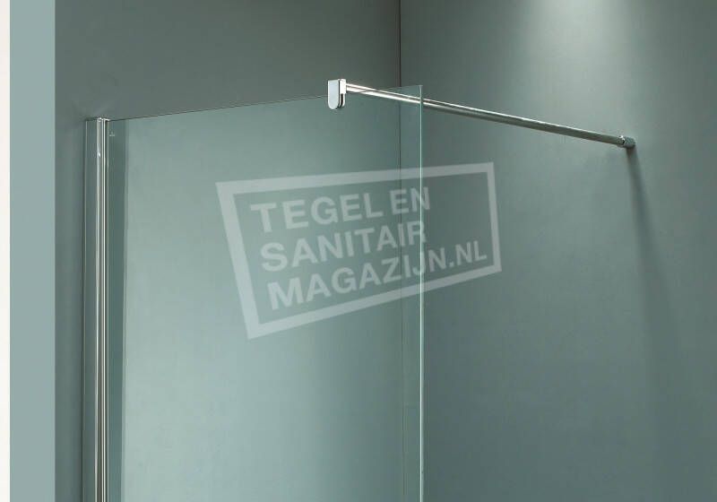 Beuhmer Diaz 100x200 cm inloopdouche met Muurprofiel 10 mm