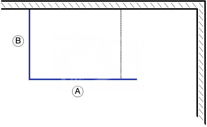 Beuhmer Penin 120x70x200 cm inloopdouche met Muurprofiel Hoekprofiel 10 mm