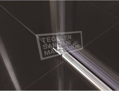 Beuhmer Softclose Schuifdeur (140x200 cm) Chroom 8 mm Dik Helder Glas