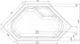 Bibury Whirlpool Napels Combi Deluxe Hoekbad (145x145x44 5cm) Elektronisch - Thumbnail 3