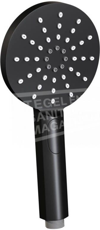 Brauer Black showerpipe met thermostaat 30cm regendouche 3 standen handdouche mat zwart