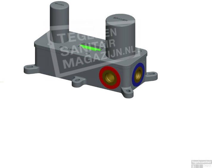 Brauer Inbouw Wastafelmengkraan ColdStart Eenhendel B3-65 Energiebesparend Koper