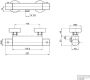 Brauer Douchekraan Copper Edition 15cm Hartafstand Thermostatisch Opbouw Rond Geborsteld Koper PVD 2 Greeps - Thumbnail 3